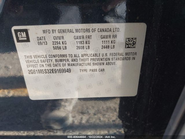 2G61M5S32E9169949 Cadillac XTS LUXURY