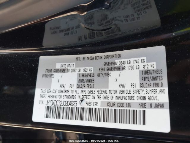 JM1DKDC72J0304623 Mazda Cx-3 Touring