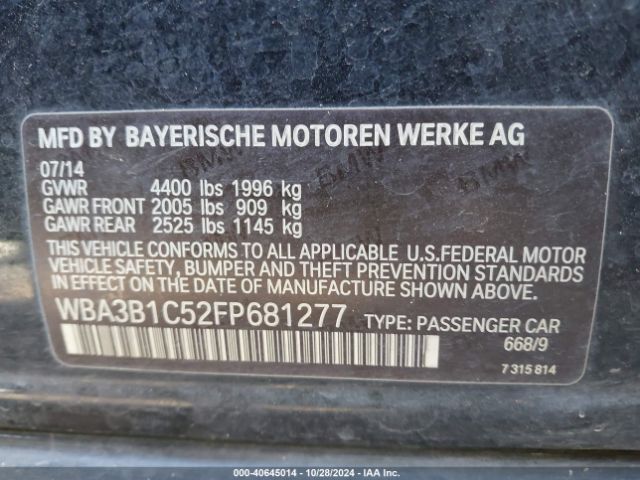 WBA3B1C52FP681277 BMW 320i