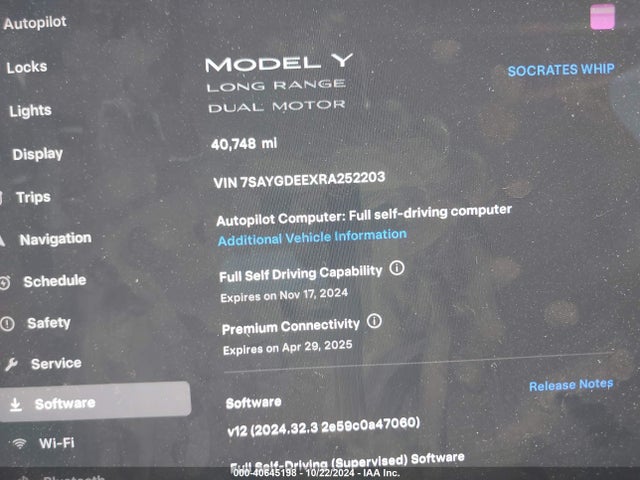 2024 TESLA MODEL Y 7SAYGDEEXRA252203 Photo 6