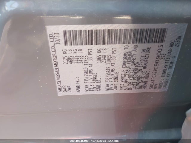 Nissan Rogue Sl Intelligent Awd 2023 5N1BT3CB2PC909005 Image 9