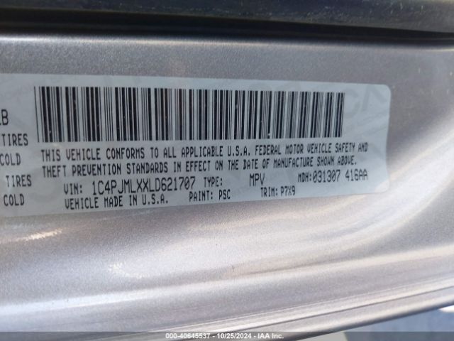 1C4PJMLXXLD621707 Jeep Cherokee Altitude 4x4