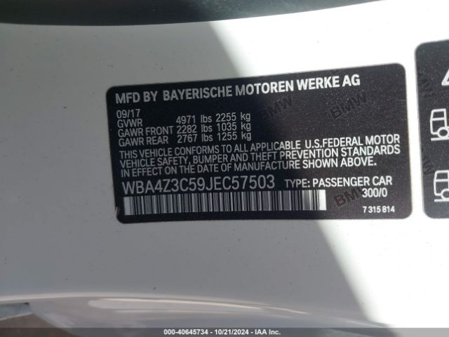WBA4Z3C59JEC57503 BMW 430i Xdrive