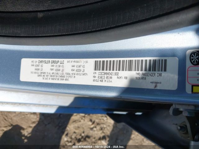 1C3CCBAB4EN211832 Chrysler 200 LX