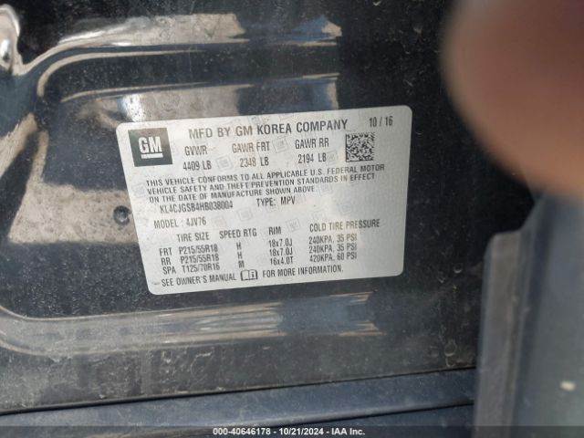 KL4CJGSB4HB038004 Buick Encore Essence