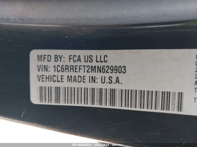 1C6RREFT2MN629903 RAM 1500 Big Horn  4x2 5'7 Box