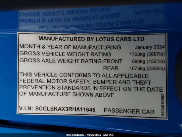 2024 LOTUS EMIRA SCCLEKAX3RHA11645 Photo 8