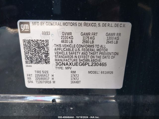 3GNAXUEG6PL230465 Chevrolet Equinox Awd Lt