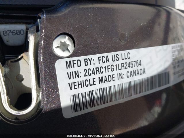2C4RC1FG1LR245764 Chrysler Pacifica Touring