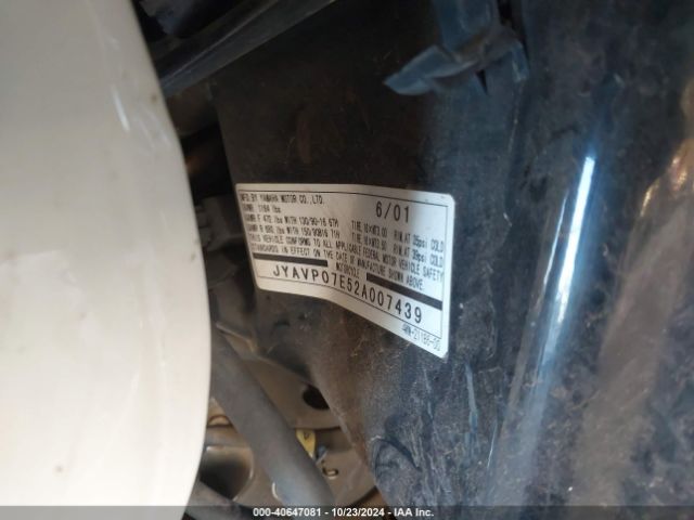2002 YAMAHA XV1600 JYAVP07E52A007439 Photo 9