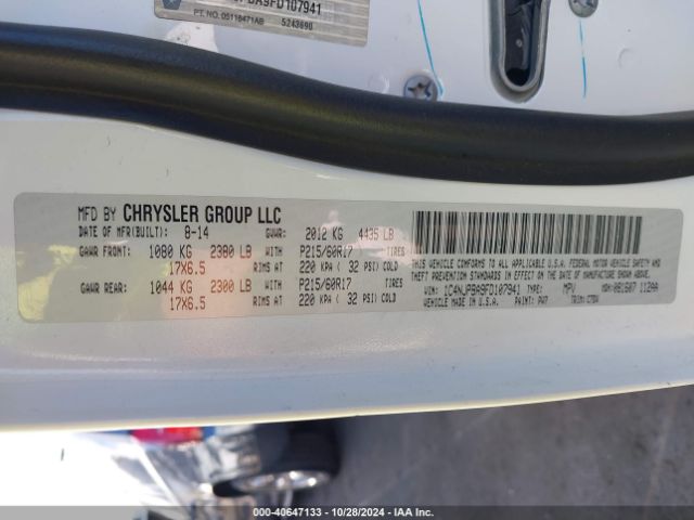 1C4NJPBA9FD107941 Jeep Patriot Altitude Edition