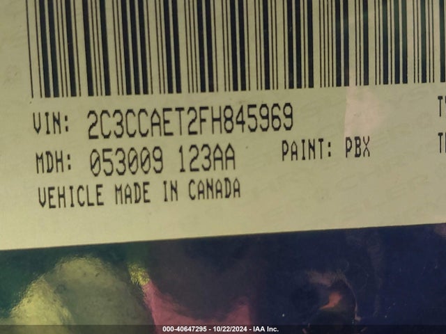 Chrysler 300C 2015 2C3CCAET2FH845969 Image 9