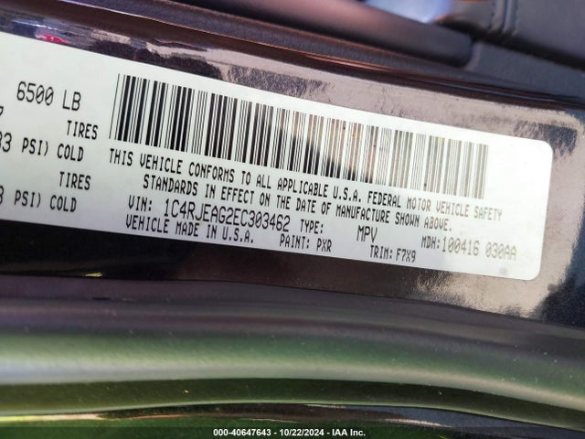 Jeep Grand Cherokee Laredo 2014 1C4RJEAG2EC303462 Image 9