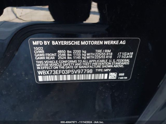 WBX73EF03P5V97798 BMW X1 Xdrive28i