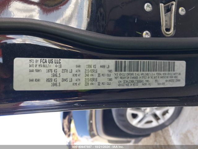 3C4NJCAB0JT368641 Jeep Compass Sport Fwd