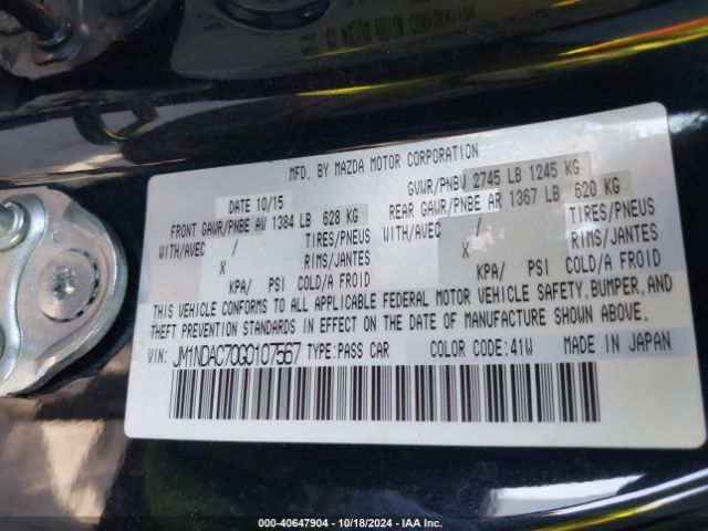 JM1NDAC70G0107567 Mazda Mx-5 Miata Club