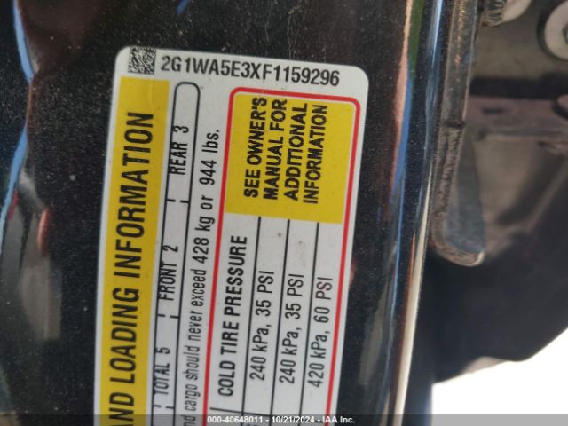 2G1WA5E3XF1159296 Chevrolet Impala Limited Ls