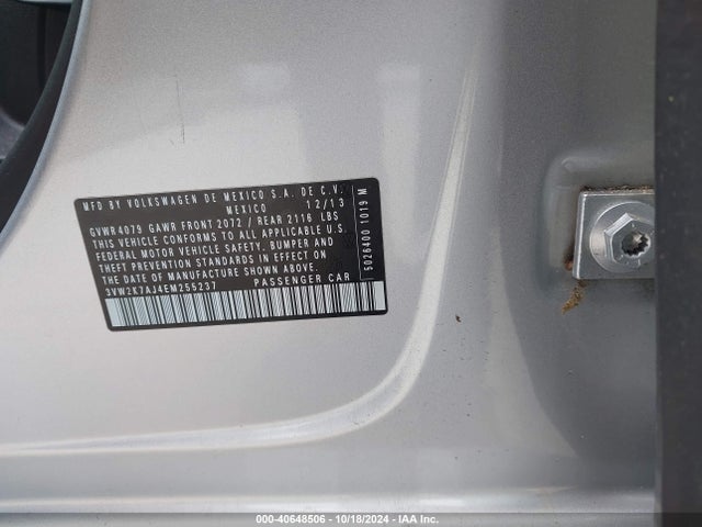3VW2K7AJ4EM255237 Volkswagen Jetta 2.0l S