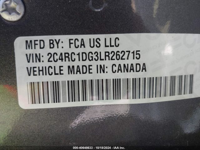 2C4RC1DG3LR262715 Chrysler Voyager Lxi