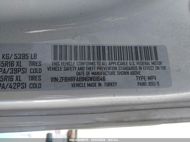 RAM Promaster City Wagon 2022 ZFBHRFAB1N6W61846 Image 9