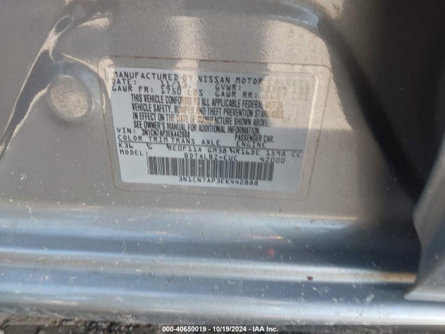 Nissan Versa 1.6 Sv 2014 3N1CN7AP3EK442888 Image 9