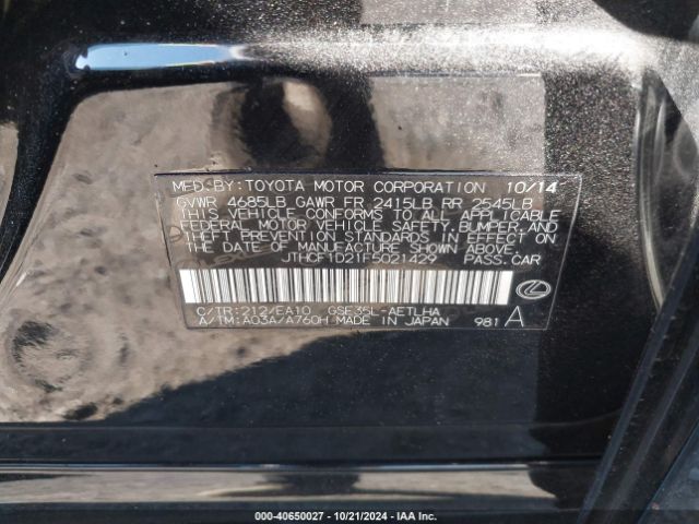JTHCF1D21F5021429 Lexus IS 250