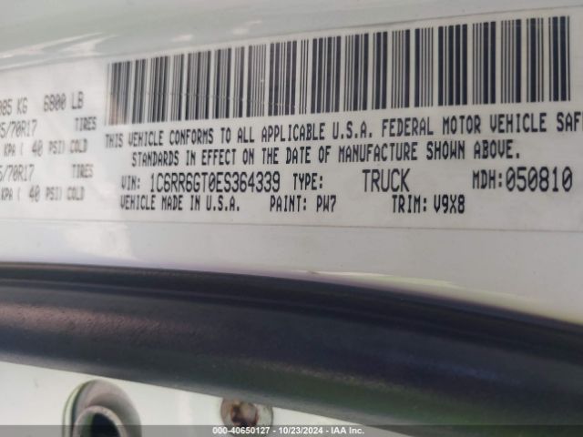 1C6RR6GT0ES364339 RAM 1500 Slt