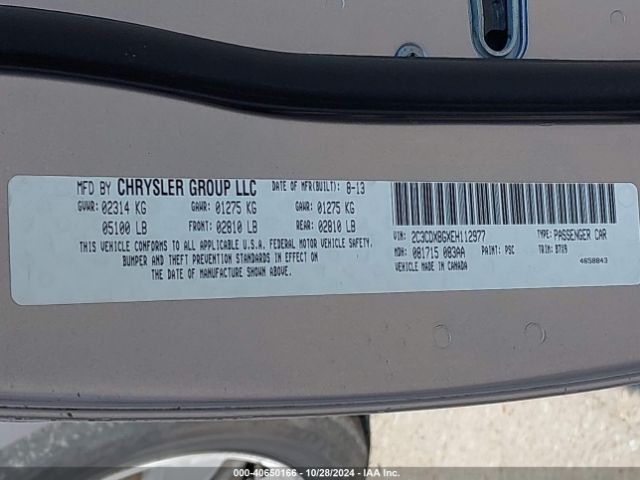 2C3CDXBGXEH112977 Dodge Charger Se