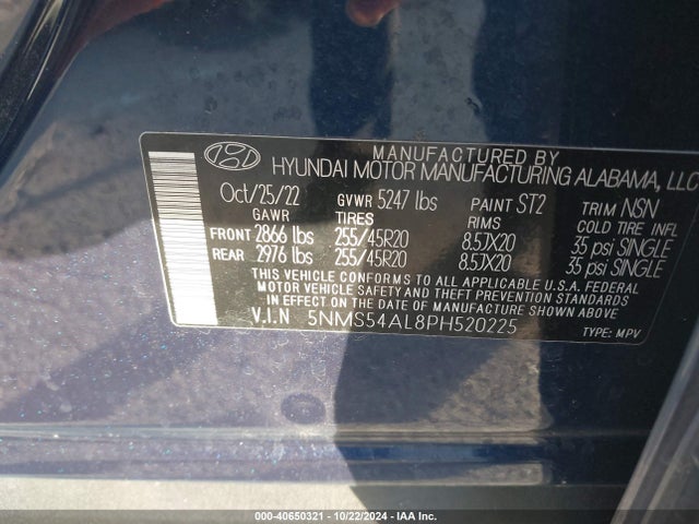 Hyundai Santa Fe Calligraphy 2023 5NMS54AL8PH520225 Image 9