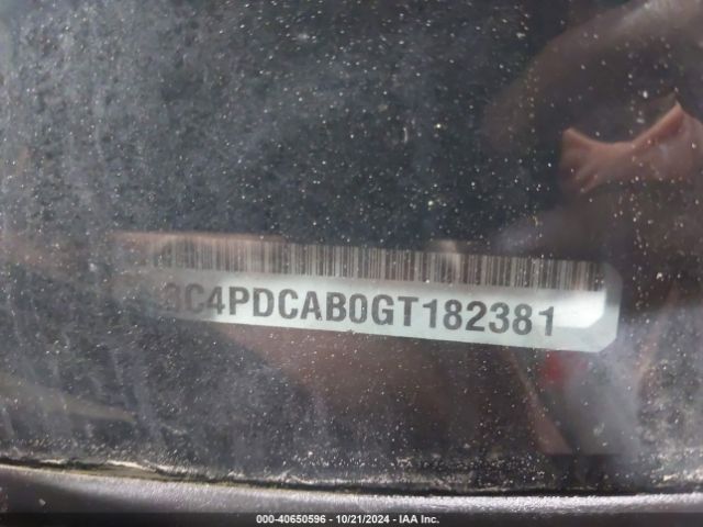 3C4PDCAB0GT182381 Dodge JOURNEY SE