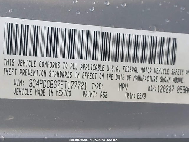 Dodge Journey Sxt 2014 3C4PDCBG7ET177721 Image 9
