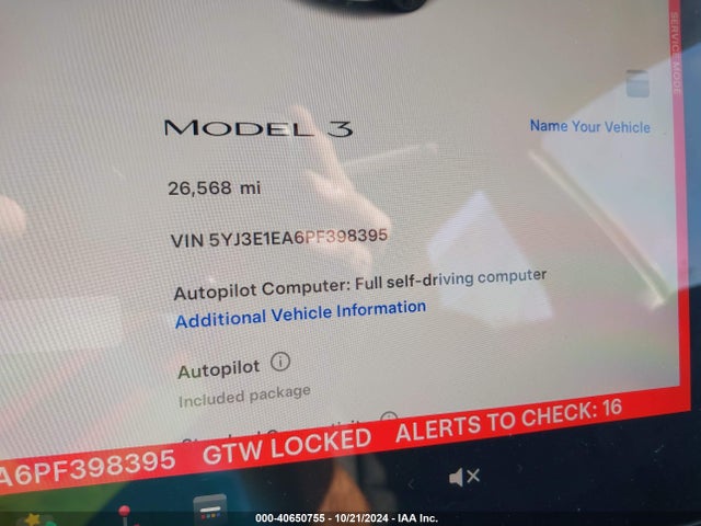Tesla Model 3 Rear-wheel Drive 2023 5YJ3E1EA6PF398395 Image 7