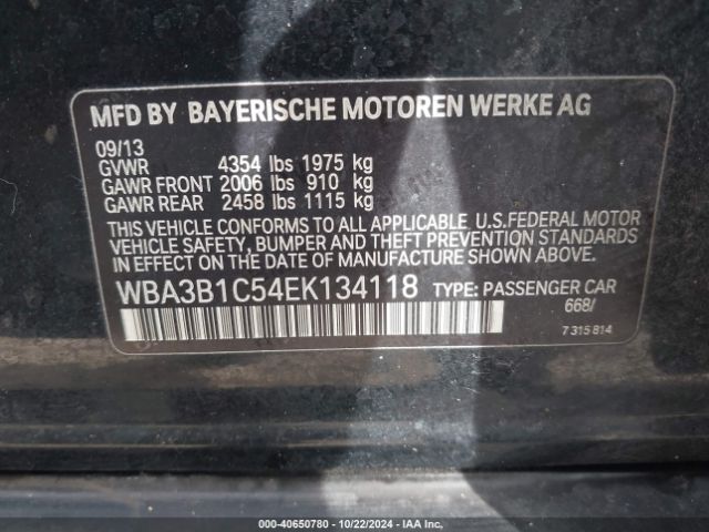 WBA3B1C54EK134118 BMW 320i