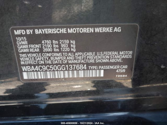 WBA4C9C50GG137684 BMW 428i Gran Coupe Xdrive