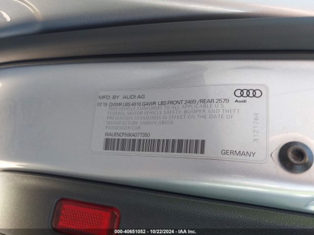 WAUENCF56KA077350 Audi A5 45 Premium