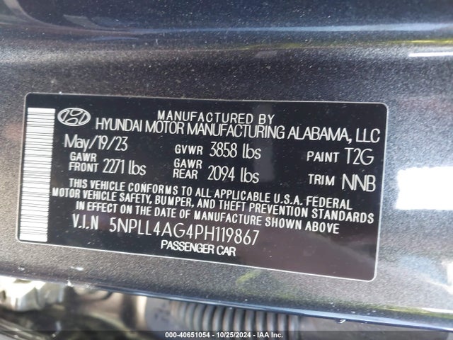 Hyundai ELANTRA SE 2023 5NPLL4AG4PH119867 Image 9