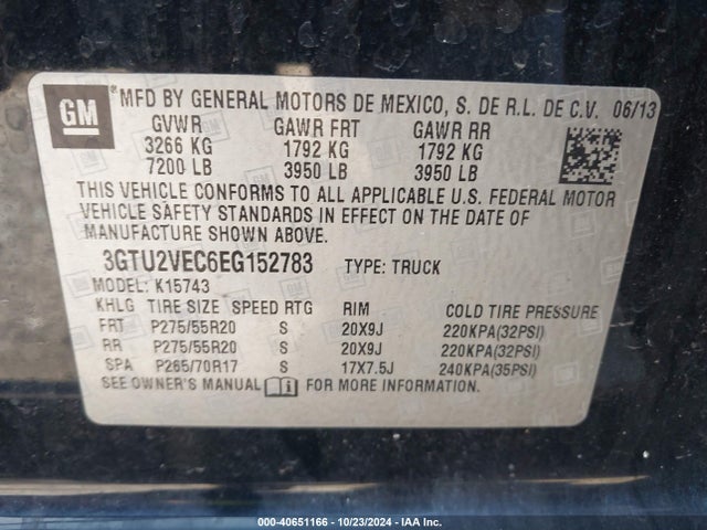 GMC Sierra 1500 Slt 2014 3GTU2VEC6EG152783 Image 9