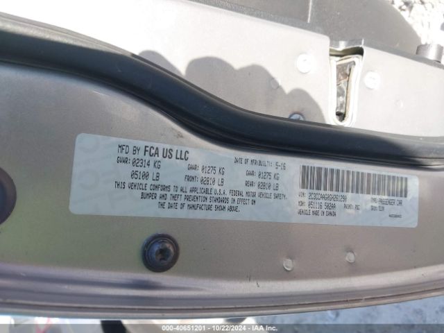 2C3CCAAG0GH261290 Chrysler 300 Limited