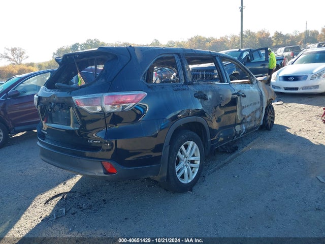 Toyota Highlander Le V6 2015 5TDBKRFH5FS177203 Image 4