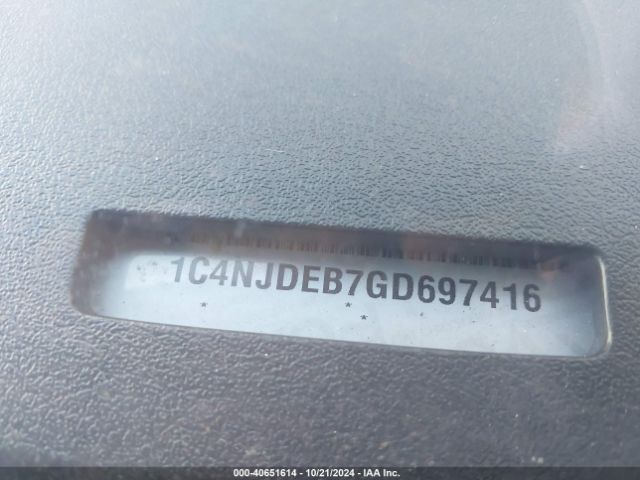 1C4NJDEB7GD697416 Jeep Compass High Altitude Edition
