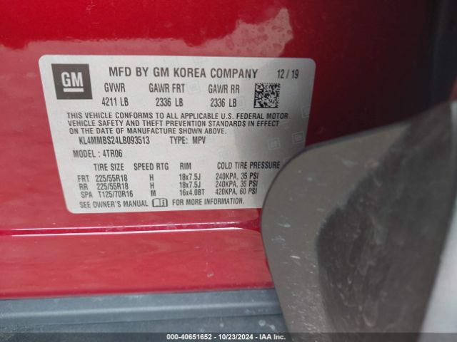 KL4MMBS24LB093513 Buick Encore Gx Fwd Preferred