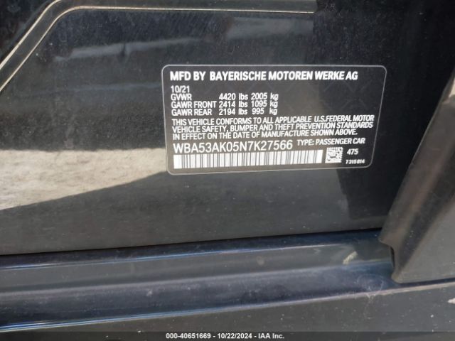 2022 BMW 2 SERIES WBA53AK05N7K27566 Photo 8