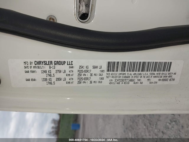 Dodge Journey Sxt 2014 3C4PDDBG7ET108601 Image 9