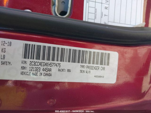 2019 CHRYSLER 300 2C3CCAEGXKH577475 Photo 8