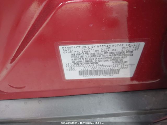 3N1CP5DV5RL567982 Nissan Kicks Sr Xtronic Cvt