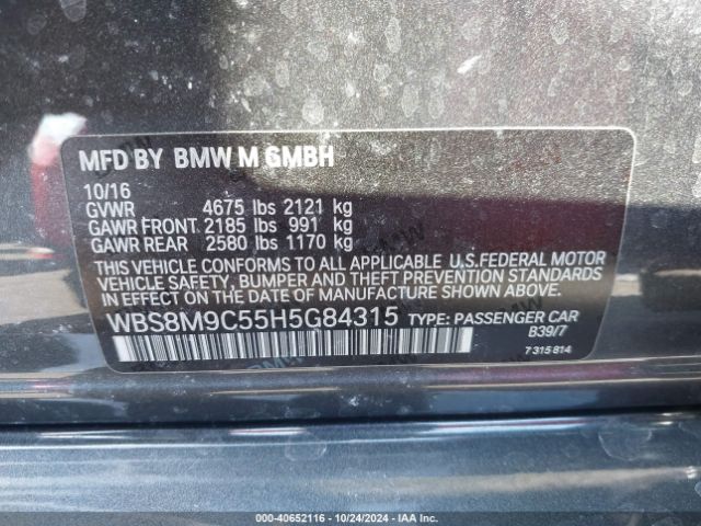 WBS8M9C55H5G84315 BMW M3