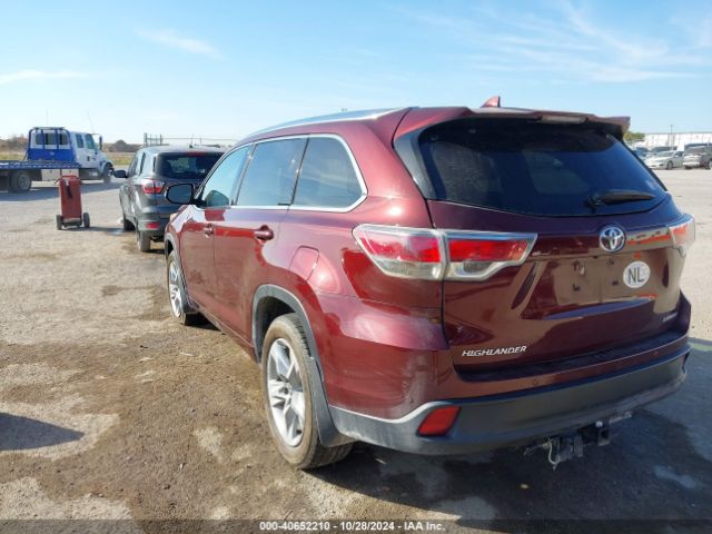 5TDYKRFH7GS184942 Toyota Highlander Limited V6