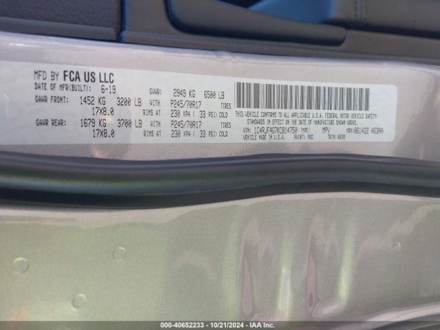 1C4RJFAG7KC814750 Jeep Grand Cherokee Laredo E 4x4