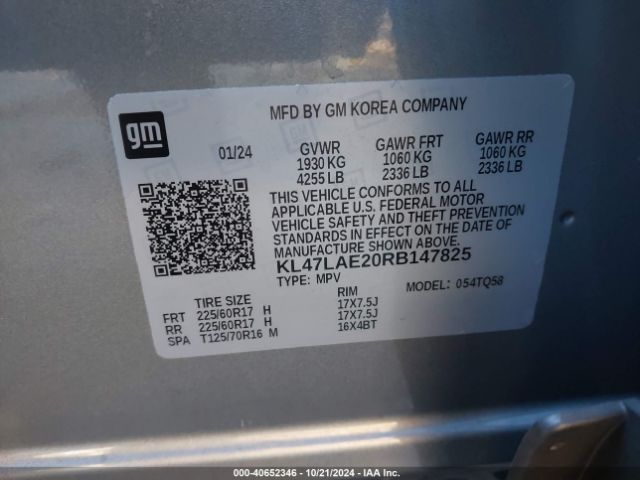 KL47LAE20RB147825 Buick Envista Preferred Fwd