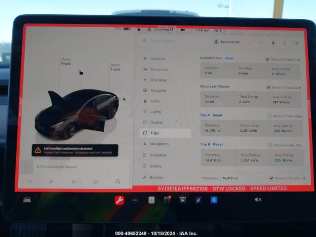 2023 TESLA MODEL 3 5YJ3E1EA1PF662106 Photo 6
